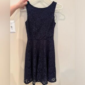 Speechless Navy Blue lace dress - S